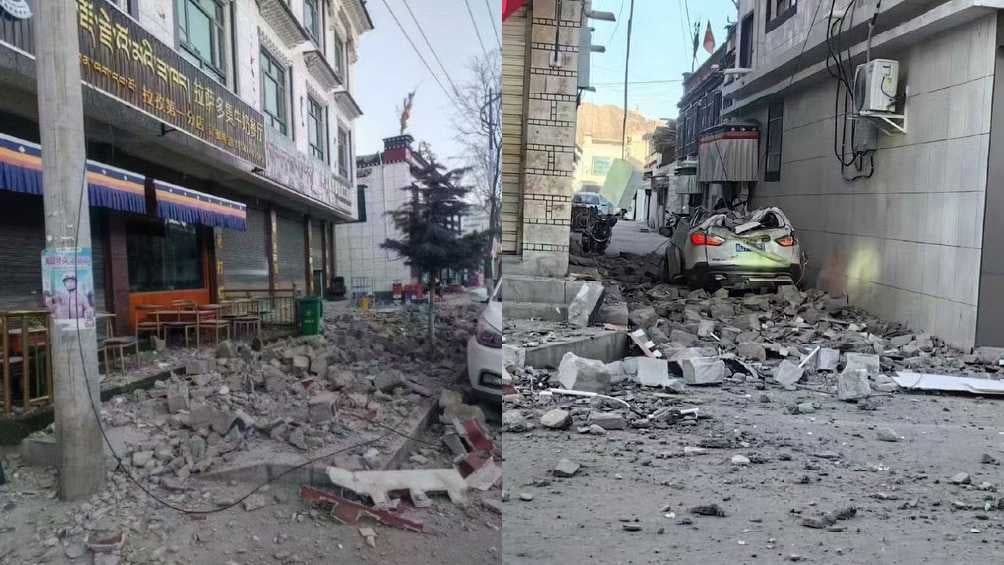 Terremoto en el Tíbet de 6.8 grados deja al menos 126 muertos en China